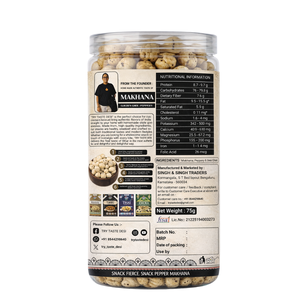 Makhana - Snack smart with pepper